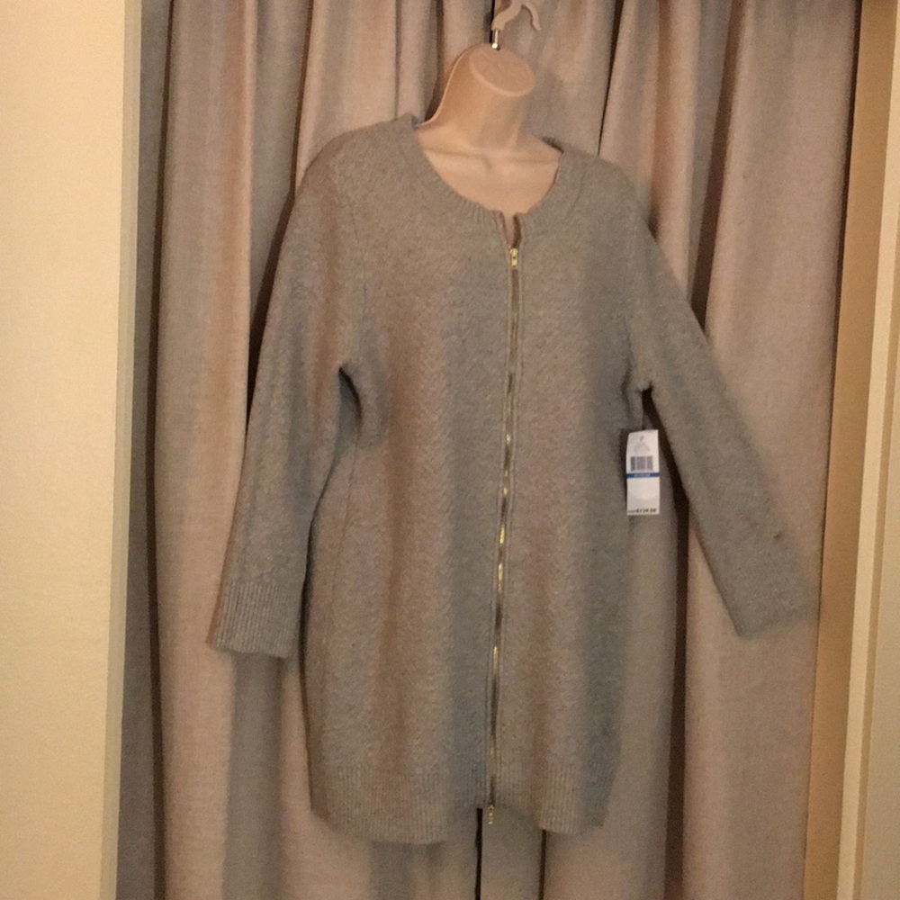 New with tags Tommy Hilfiger zip up long cardigan